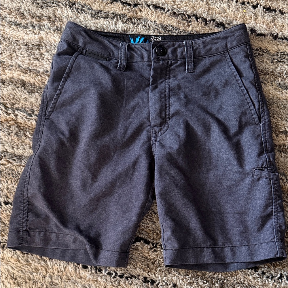 Fox Racing Dark Gray Flat Front Shorts